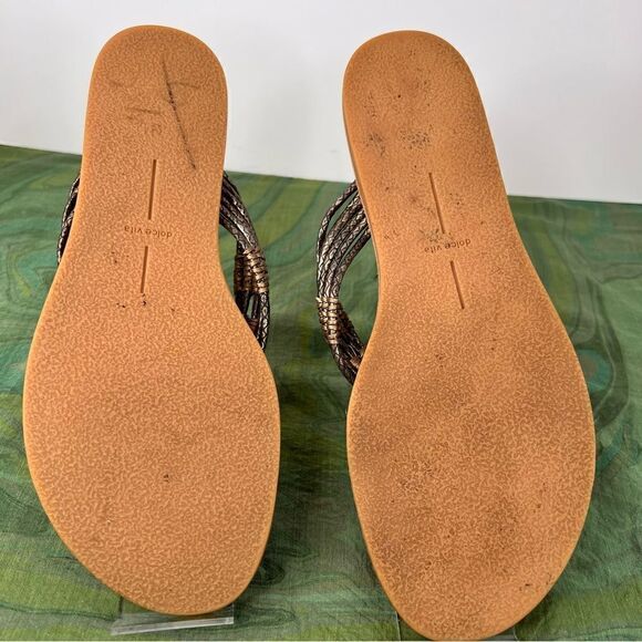 DOLCE VITA Leather Summer Sandals Size 10 - Picture 5 of 8